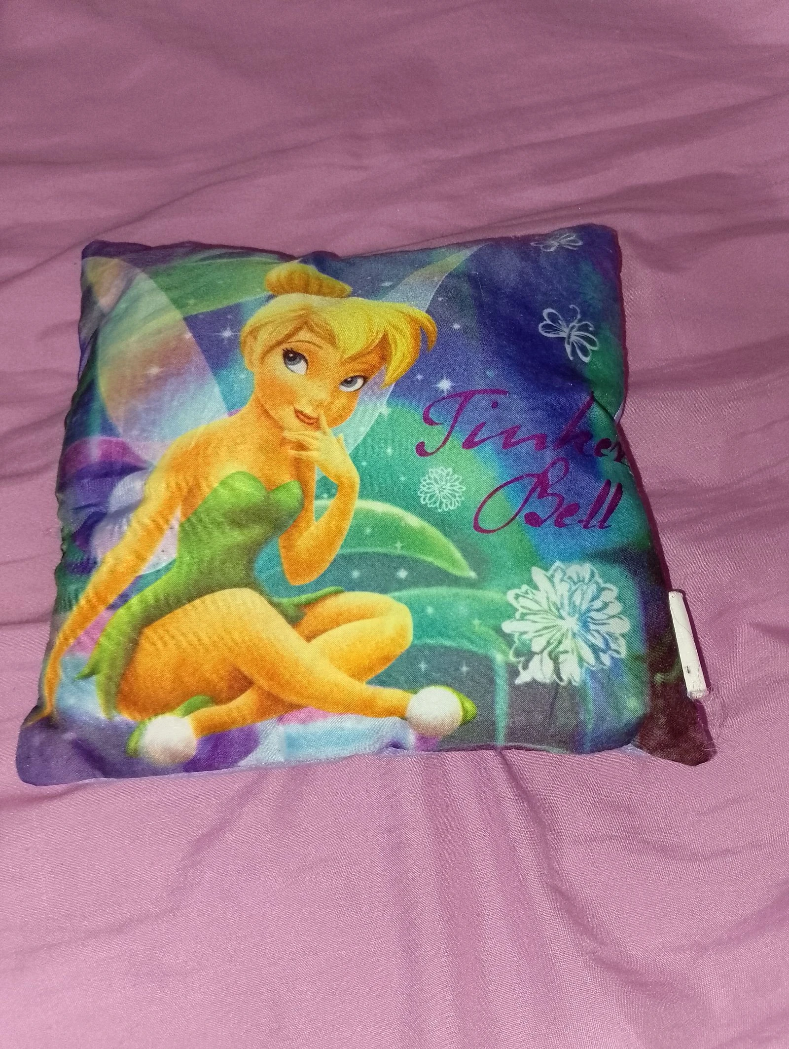 Petit coussin décoratif Fée Clochette Tinker Bell